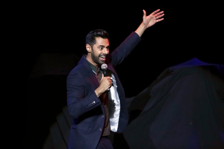 Hasan Minhaj performs onstage in 2017.