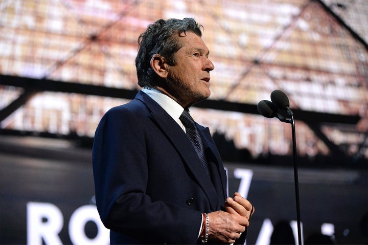 NEW YORK, NY - APRIL 07: Jann Wenner speaks onstage during the 32nd Annual Rock & Roll Hall Of Fame Induction Ceremony at Barclays Center on April 7, 2017 in New York City. The broadcast will air on Saturday, April 29, 2017 at 8:00 PM ET/PT on HBO. (Photo by Kevin Mazur/WireImage for Rock and Roll Hall of Fame)