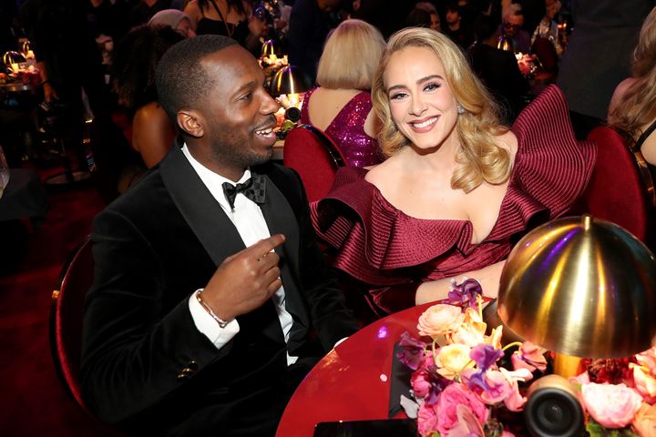 Rich Paul and Adele at the Grammys in February