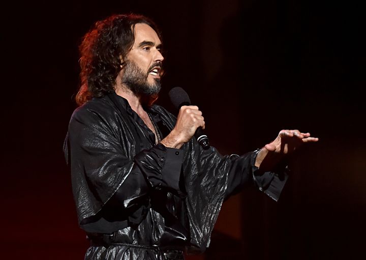 Russell Brand pictured in LA, California, back in 2020.