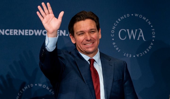 Florida Gov. Ron DeSantis departs after speaking at a Concerned Women for America Summit on Sept. 15, 2023.