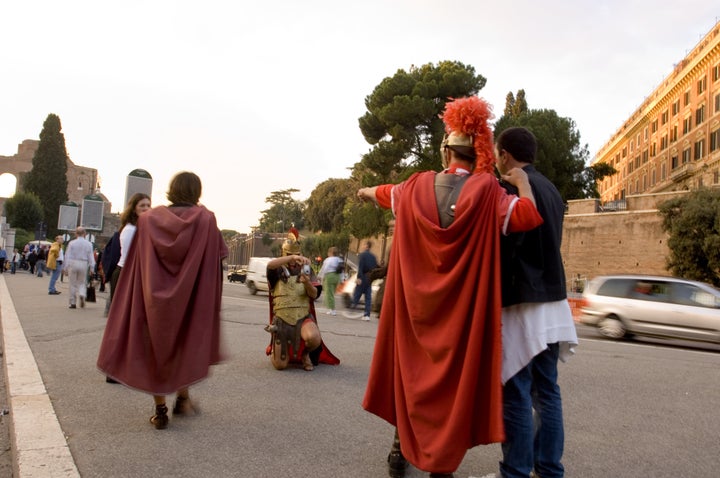 A man in his happy place (Rome).