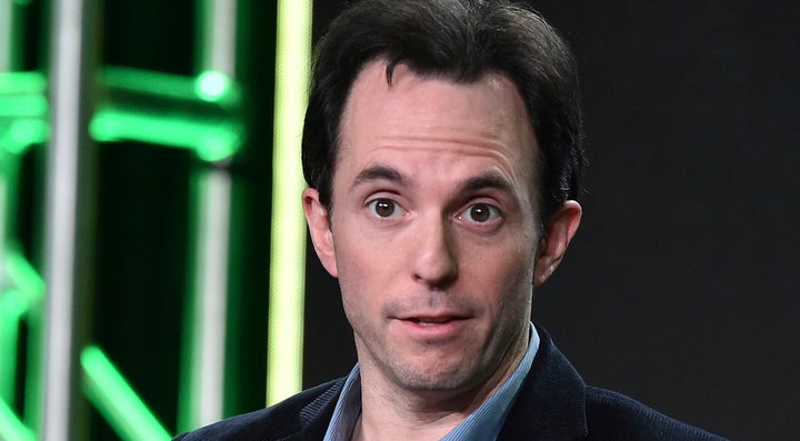 Marc Tyler Nobleman pictured at the "Batman and Bill" panel at the 2017 Winter Television Critics Association press tour.