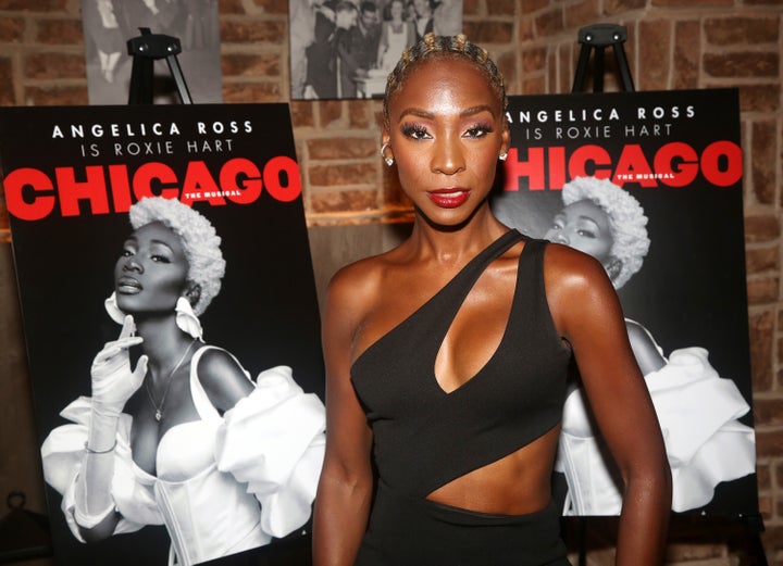 Angelica Ross at her Broadway debut as Roxie Hart in the hit musical "Chicago" in 2022.