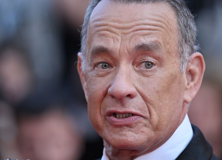 Tom Hanks attends the premiere of "Asteroid City" at the 76th Cannes Film Festival on May 23, 2023.