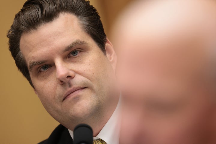 Rep. Matt Gaetz (R-Fla.) warned House Speaker Kevin McCarthy (R-Calif.) against using Democratic votes to pass annual funding bills that the Republican conference itself was unable to push over the finish line.