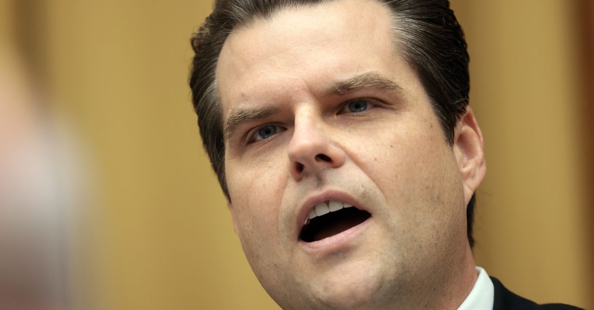 White House Taunts 'Worst Person' Matt Gaetz With A Well-Timed Meme