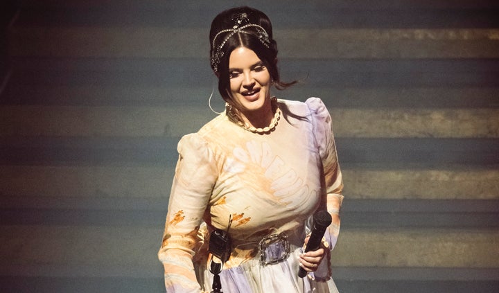 Lana Del Rey performing in Paris over the summer