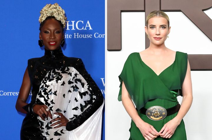 American Horror Story actors Angelica Ross and Emma Roberts