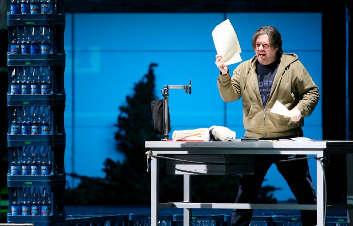 Singer Stephen Gould performs as Peter Grimes in a rehearsal for the opera "Peter Grimes", written by Benjamin Britten on Feb. 5, 2007.