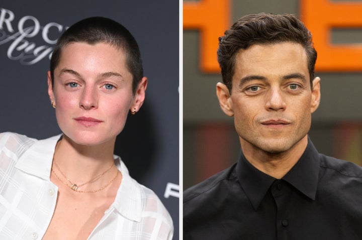 Emma Corrin and Rami Malek