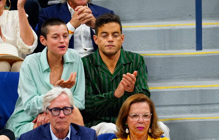 Emma and Rami at the US Open earlier this month