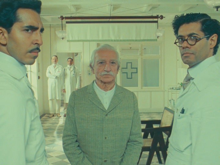 Dev Patel, Sir Ben Kingsley and Richard Ayoade