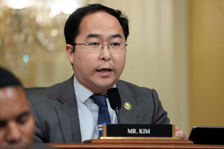 Rep. Andy Kim, D-N.J., questions witnesses during a hearing of a special House committee dedicated to countering China, on Capitol Hill, Tuesday, Feb. 28, 2023, in Washington.