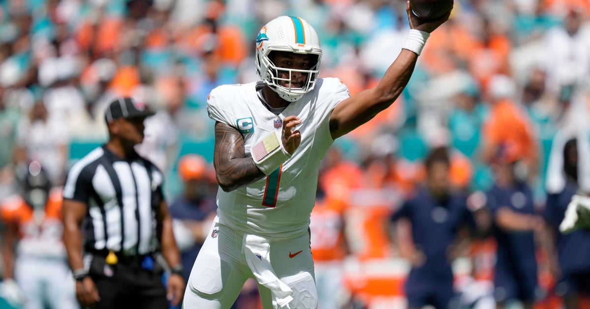 Miami Gardens, Florida, USA. 4th Nov, 2018. The Miami Dolphins flag is  displayed on the field after scoring a touchdown against the New York Jets  at the Hard Rock Stadium in Miami