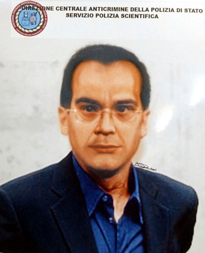 A computer-generated image released by Italian Police of Mafia top boss contender Matteo Messina Denaro.
