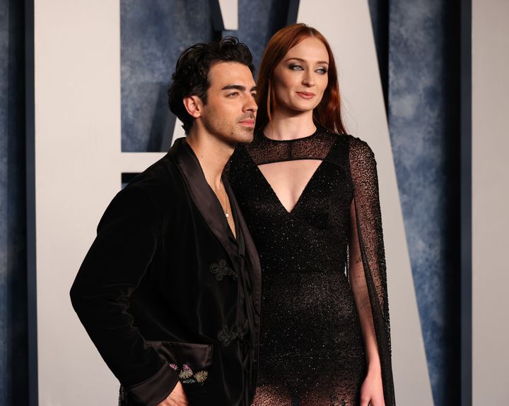 Joe Jonas and Sophie Turner at an Oscars after-party in March 2023