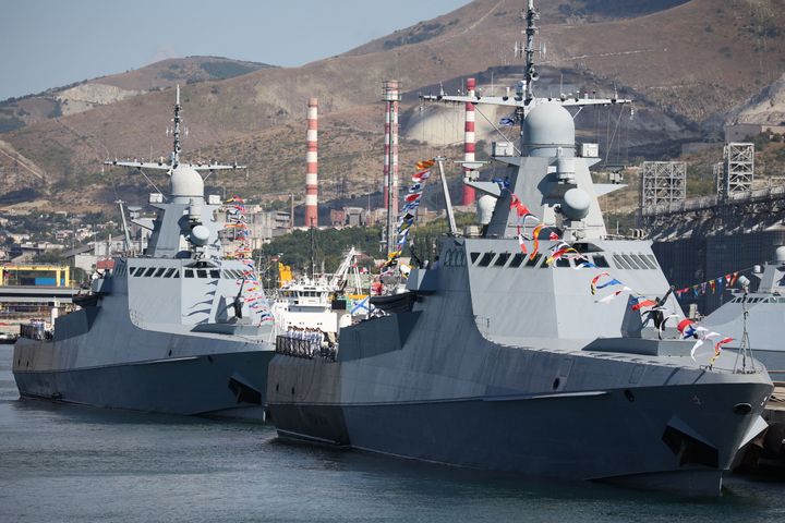 Russia's Black Sea Fleet warships on July 30, 2023. 