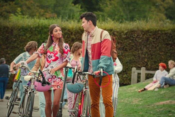 Mimi Keene and Asa Butterfield as Ruby and Otis in the final season of Sex Education