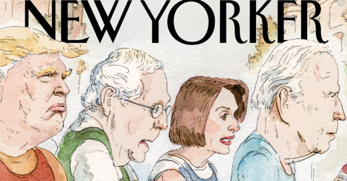 New Yorker Slammed For Cover Depicting Biden, Trump With Walkers