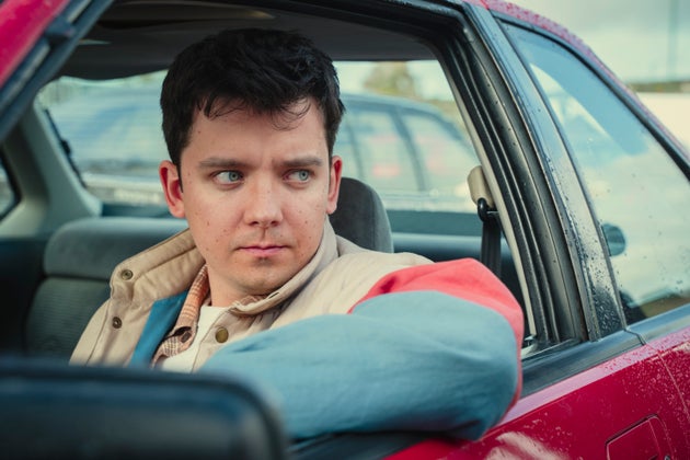 Asa Butterfield in character as Otis