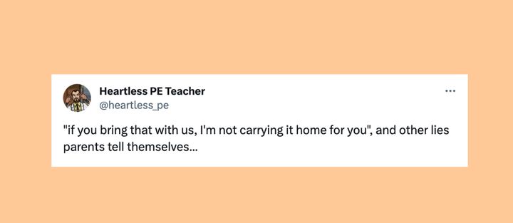 Funny parents tweet about the lies we all tell ourselves sometimes.