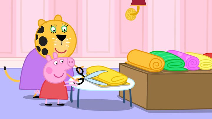 Ms Leopard and Peppa Pig in an upcoming episode