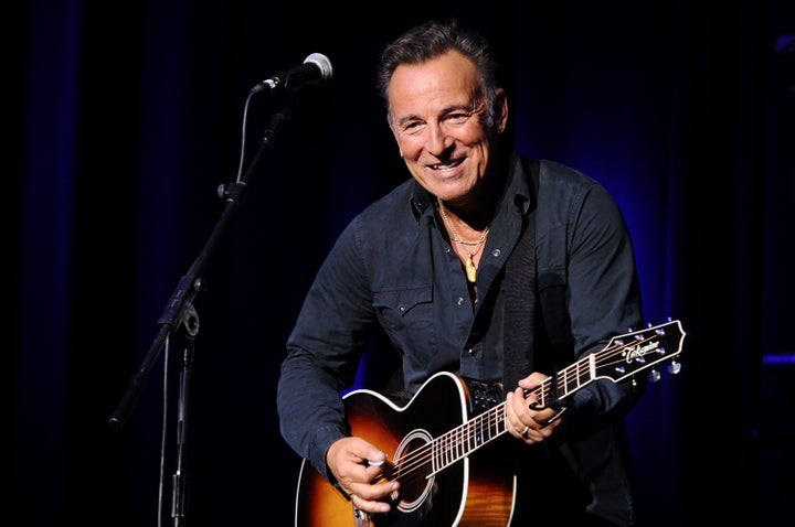 Bruce Springsteen performs on stage at the New York Comedy Festival on Nov 10, 2015 in New York City.