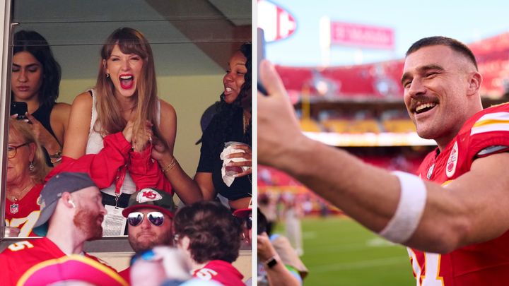 Taylor Swift attended the Kansas City Chiefs vs. Chicago Bears game at Arrowhead Stadium on Sept. 24 to support tight end Travis Kelce amid their rumored romance. 