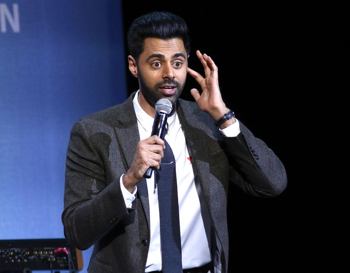 Hasan Minhaj performs at the 13th annual Stand Up For Heroes benefit concert on Nov. 4, 2019.