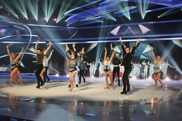 Dancing On Ice's team of professionals performing on the show in 2019