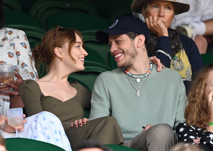 Phoebe Dynevor and Pete Davidson at Wimbledon in the summer of 2021