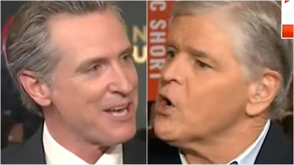 Sean Hannity Gets In Gavin Newsom's Face About Whether He'd Accept 2024 ...