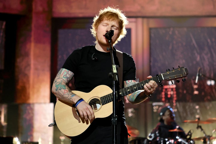 Ed performing live last year