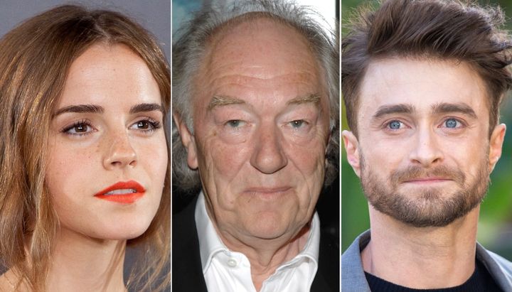 Emma Watson, left, and Daniel Radcliffe, right, are among the many Brits paying tribute to Gambon.