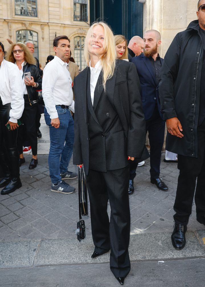 Anderson attends The Row runway show during Paris Fashion Week on Sept. 27.