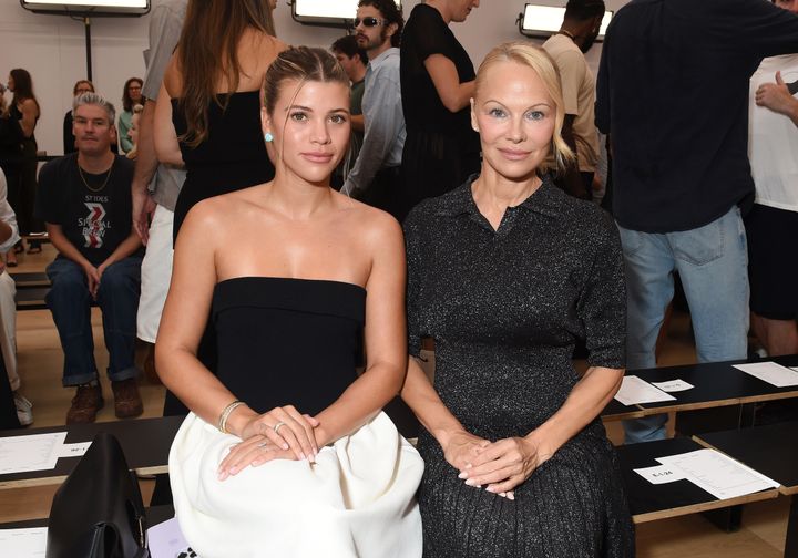 Sofia Richie and Pamela Anderson at the Proenza Schouler Spring 2024 Ready To Wear show on Sep. 9 in New York. 