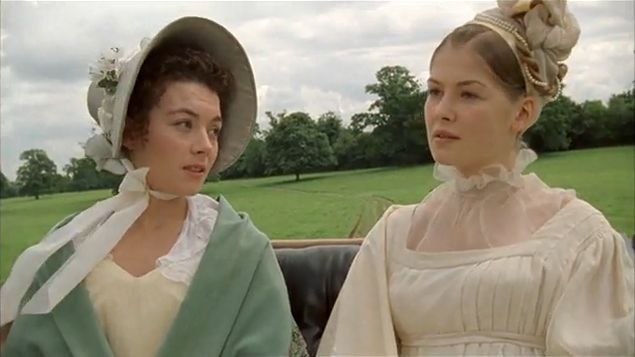 Rosamund in her first of many period dramas, Wives And Daughters
