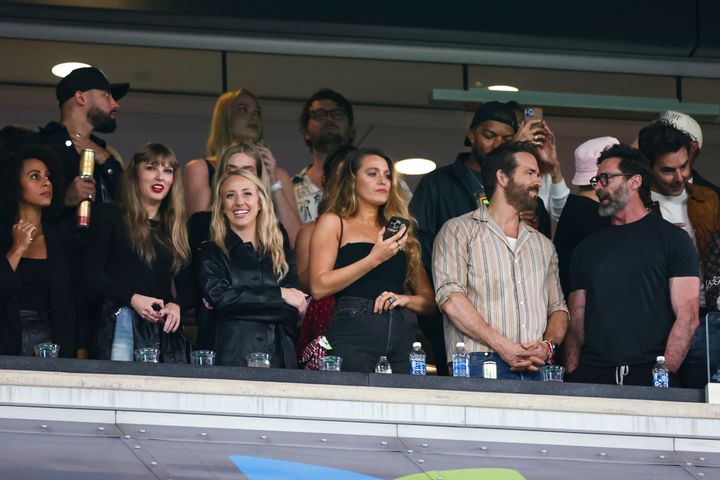 Taylor and co. at the Kansas City Chiefs vs. New York Jets game
