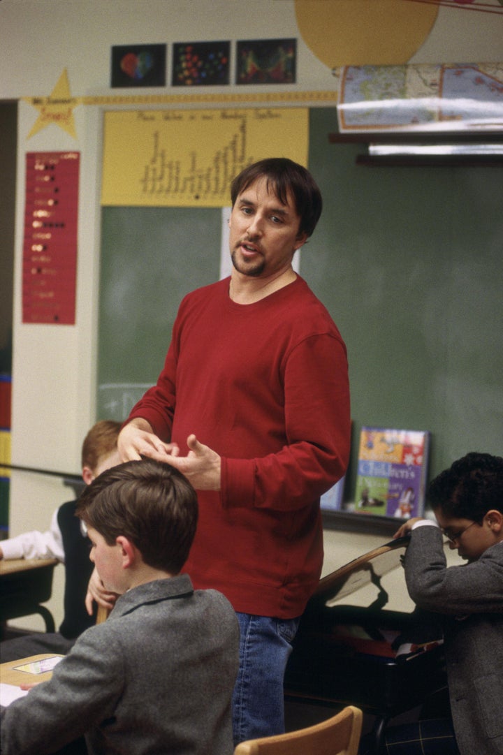 Richard Linklator on the set of School Of Rock