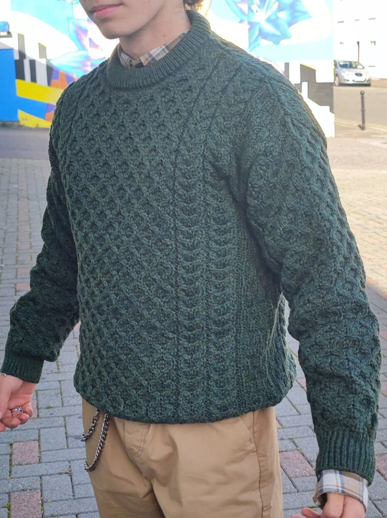 A 100% merino wool sweater, ideally one handmade with love
