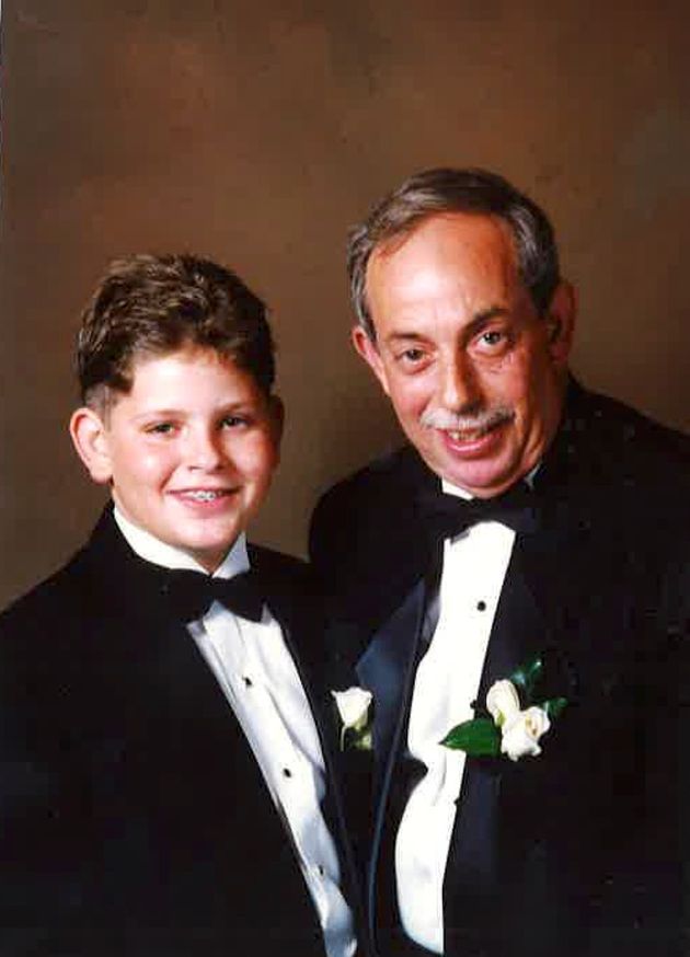 The author as a kid with his father.