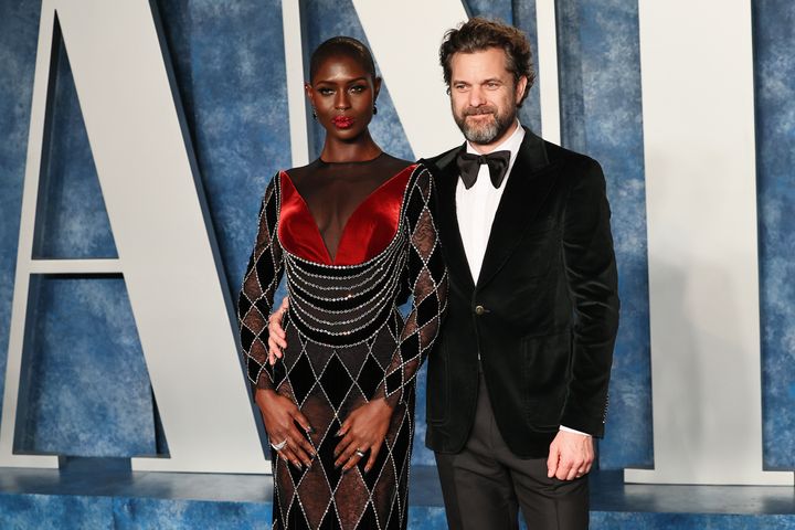 Jodie Turner-Smith and Joshua Jackson at an Oscars after-party earlier this year