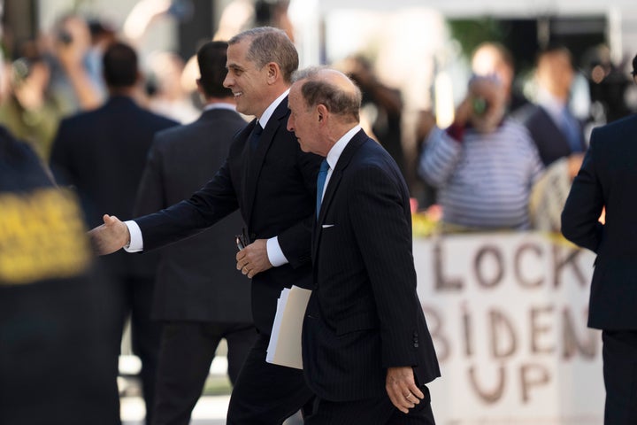 President Joe Biden's son Hunter Biden arrives for a court appearance, in Wilmington, Del, on Oct. 3, 2023.