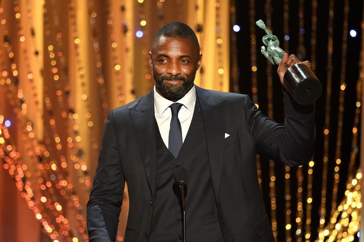 Elba accepts the Male Actor in a Supporting Role award for "Beasts of No Nation" onstage during The 22nd Annual SAC Awards on Jan. 30, 2016, in Los Angeles.