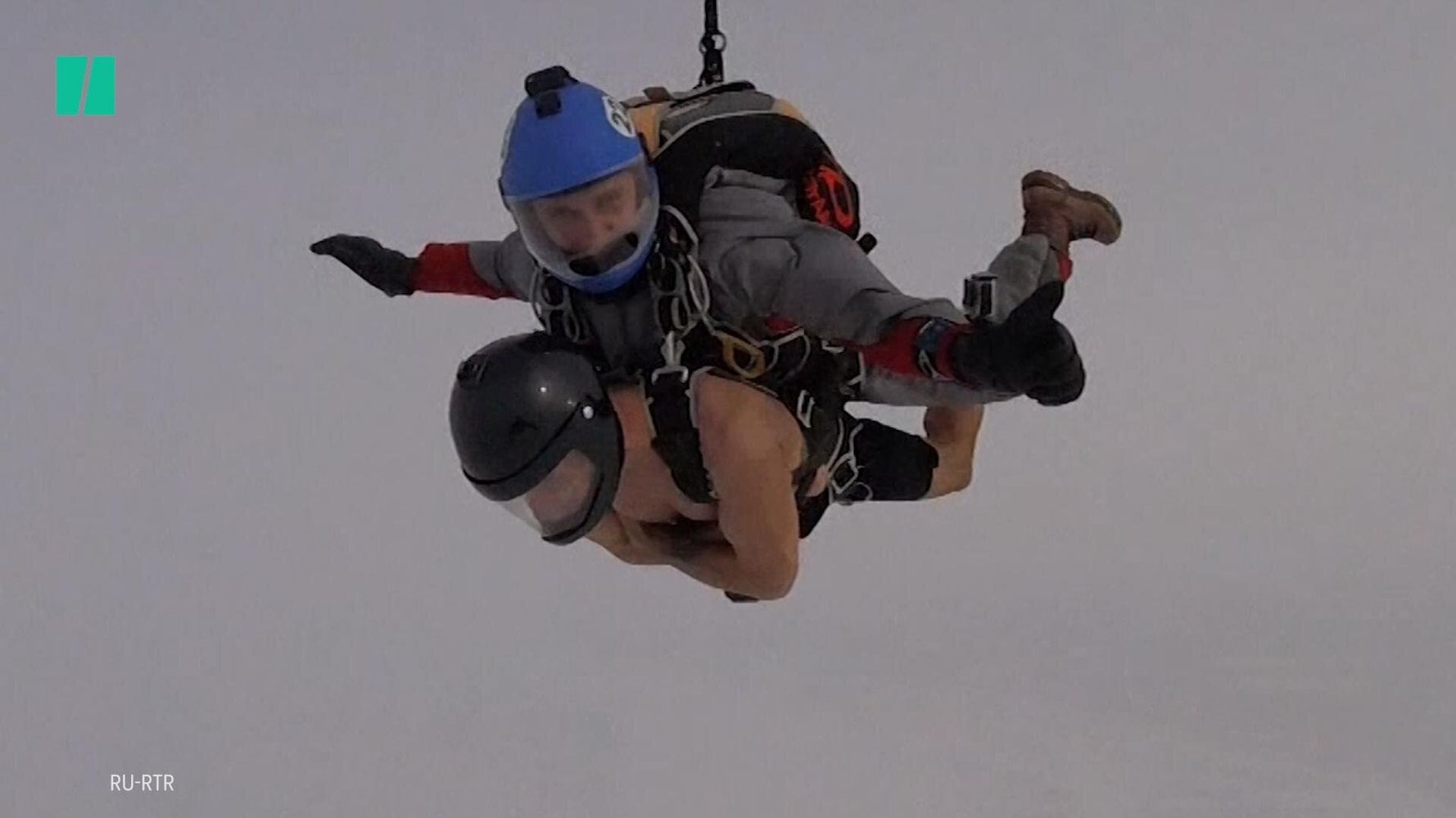 Coldest Ever Half-Naked Skydive