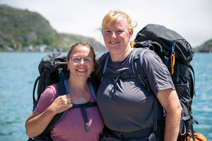 Cathie and Tricia on Race Across The World