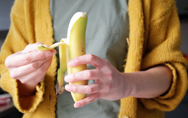 Peeling banana