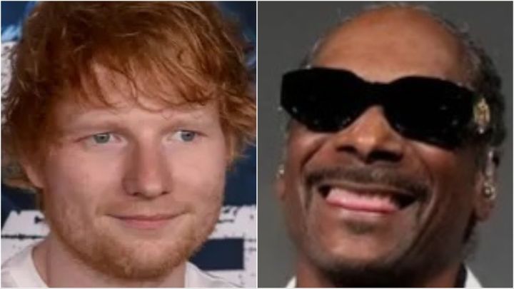 Ed Sheeran says he couldn't see straight after smoking a blunt with Snoop Dogg.