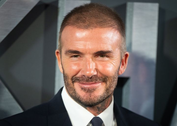 David Beckham at the premiere of his Netflix documentary